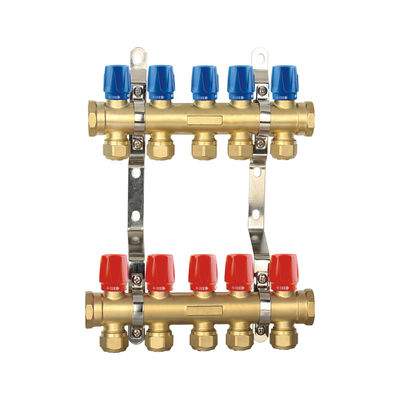 Pipeline Natural Gas Distribution Manifold Threaded Brass Tap Manifold Durable